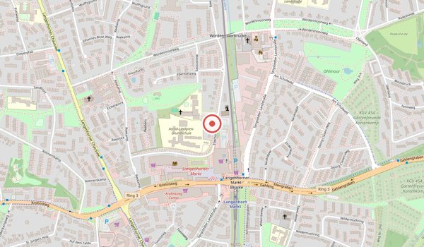 Karte: Tangstedter Landstraße 77 am Langenhorner Markt